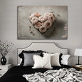 Floral Heart Wall Art by Tailored Canvases