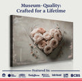 Floral Heart Wall Art by Tailored Canvases