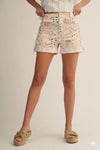 Floral Patchwork Shorts