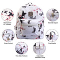 Floral Print Backpack Waterproof Knapsack by DailySale