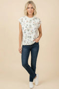 Floral Sleeveless Knit Top by Boutique 23