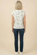 Floral Sleeveless Knit Top by Boutique 23