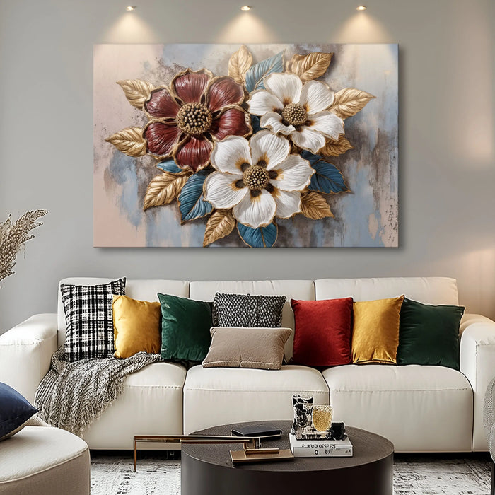 Floral Symphony Wall Art II by Tailored Canvases