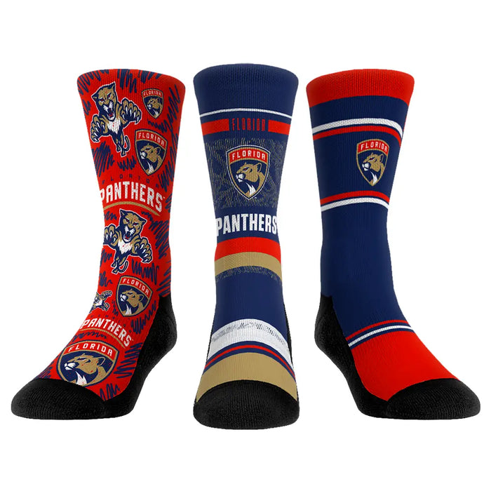 Florida Panthers - 3-Pack by Rock 'Em Socks
