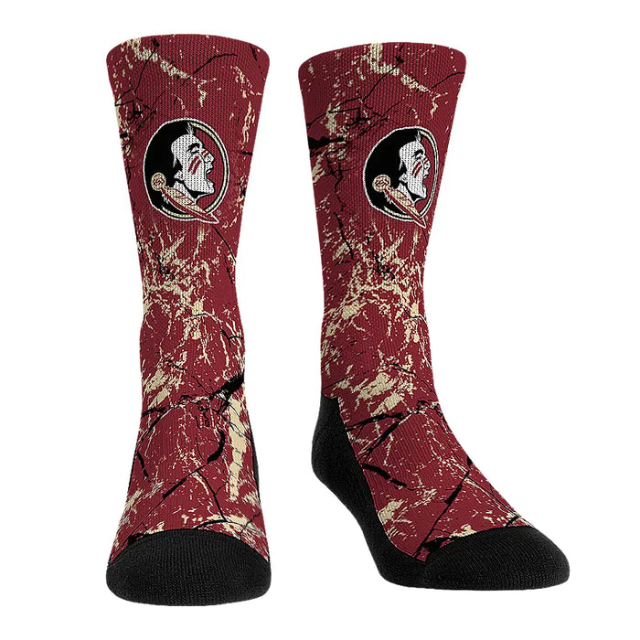 Florida State Seminoles - Cracked Marble by Rock 'Em Socks