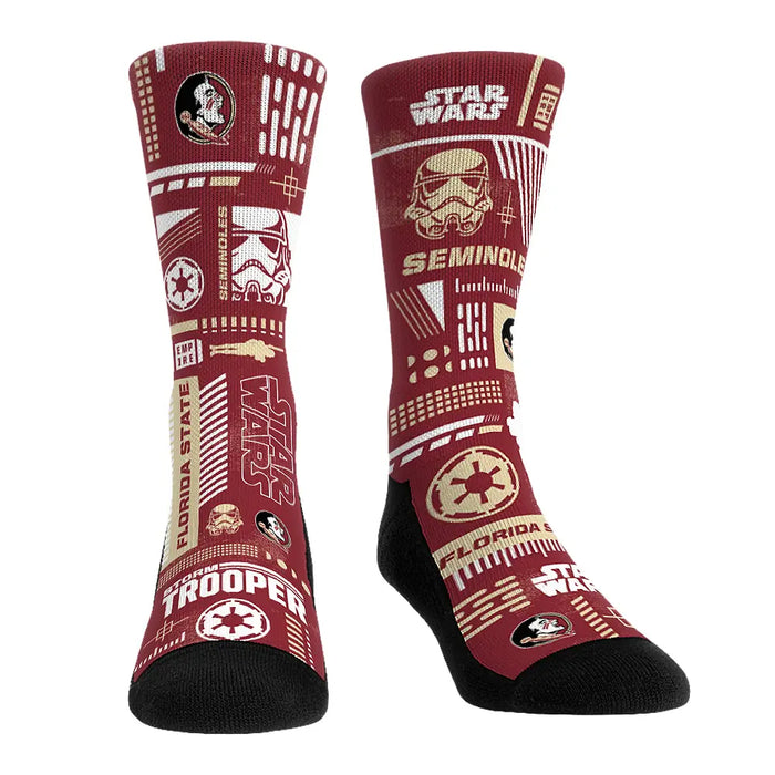 Florida State Seminoles - Star Wars - Stormtrooper Pattern by Rock 'Em Socks