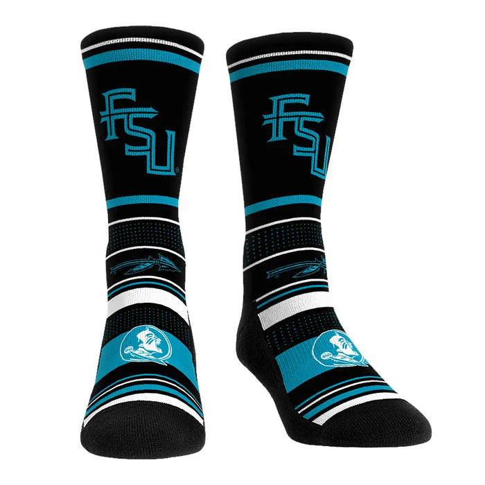 Florida State Seminoles - Turquoise Seminole Stripe by Rock 'Em Socks
