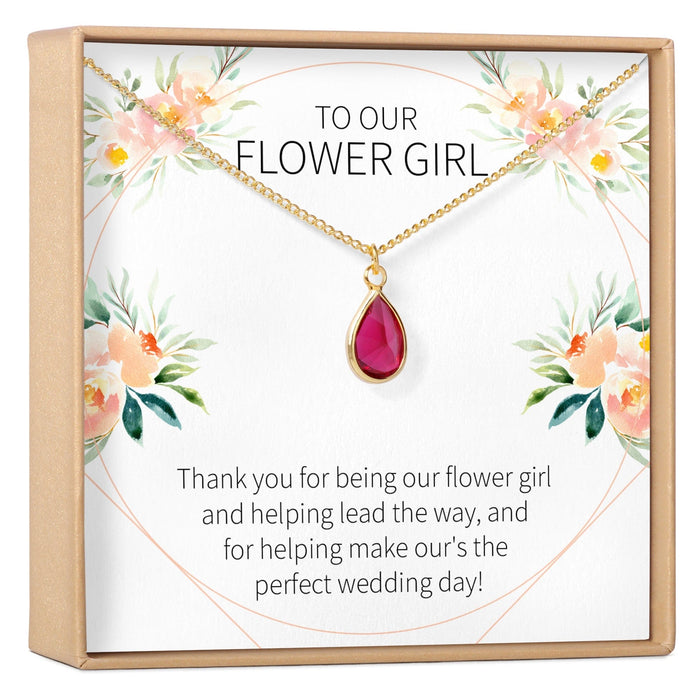 Flower Girl Gemstone Necklace by Dear Ava