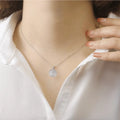 Flower of Life Moissanite Necklace by Fine Color Jewels