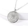 Flower of Life Moissanite Necklace by Fine Color Jewels