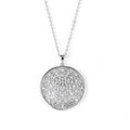Flower of Life Moissanite Necklace by Fine Color Jewels