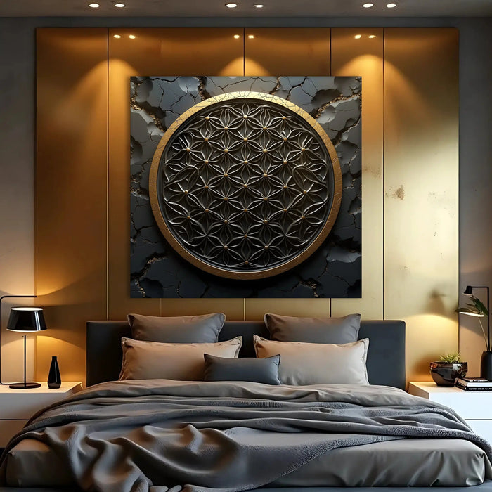 Flower Of Life Wall Art III by Tailored Canvases