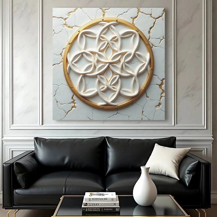 Flower Of Life Wall Art IV by Tailored Canvases