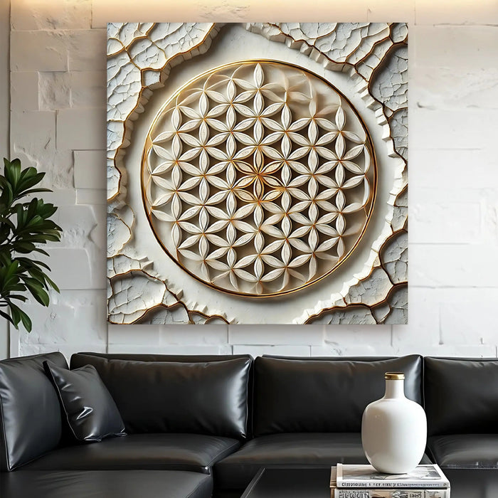 Flower Of Life Wall Art VI by Tailored Canvases