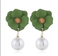 Flower Shaped Stud Earrings by Duma Mbili LLC