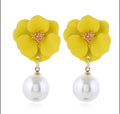 Flower Shaped Stud Earrings by Duma Mbili LLC