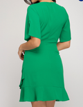 Flutter Sleeve Woven Dress by Boutique 23
