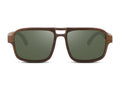 Flyer | Natural w/ Green | Wooden Sunglasses by TMBR