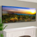 Foggy Mountain At Sunrise Canvas Wall Art by Tailored Canvases