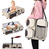 Foldable 3-in-1 Tote Bag Baby Bed Changing Station Travel Carrycot