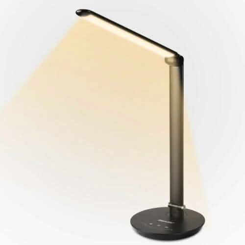 Foldable AC LED Desk Table Lamp Adjustable Touch Reading USB Rechargeable Port by DailySale