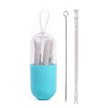 Foldable And Reusable Silicone Drinking Straw With Case by DailySale