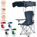 Foldable Beach Canopy Chair Sun Protection with Cup Holder by DailySale