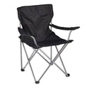 Foldable Beach Chair with Detachable Armrest Adjustable Canopy Stool with Cup Holder by DailySale
