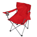Foldable Beach Chair with Detachable Armrest Adjustable Canopy Stool with Cup Holder by DailySale