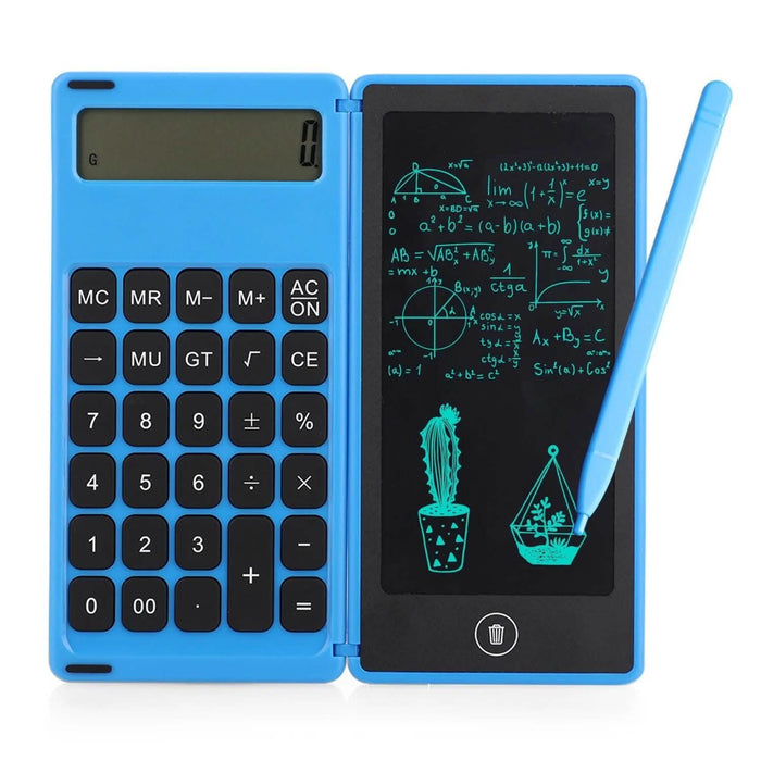 Foldable Calculator & 6 Inch LCD Writing Tablet Digital Drawing by DailySale