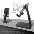 Foldable Desktop Phone Stand Angle Height Adjustable Holder by DailySale