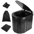 Foldable Emergency Toilet Portable Porta Potty by DailySale