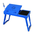 Foldable Laptop Table Bed Notebook Desk with Cooling Fan Mouse Board by DailySale