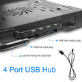 Foldable Laptop Table Bed Notebook Desk with Cooling Fan Mouse Board by DailySale