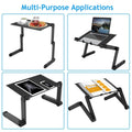 Foldable Laptop Table Bed Notebook Desk with Mouse Board by DailySale