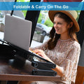 Foldable Laptop Table Bed Notebook Desk with Mouse Board by DailySale