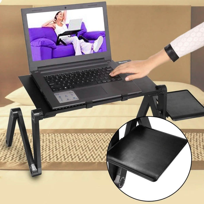 Foldable Laptop Table Bed Notebook Desk with Mouse Board by DailySale