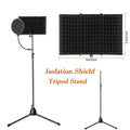 Foldable Microphone Isolation Shield Adjustable Tripod Stand by DailySale