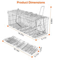 Foldable Rat Trap Cage Humane Live Rodent Trap Cage by DailySale