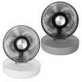 Foldable Rechargeable LED Desk Fan Wall Mounted with Magnetic Remote by DailySale