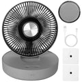 Foldable Rechargeable LED Desk Fan Wall Mounted with Magnetic Remote by DailySale