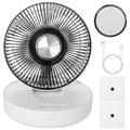 Foldable Rechargeable LED Desk Fan Wall Mounted with Magnetic Remote by DailySale