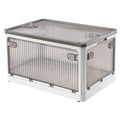 Foldable Storage Bins with Lid 4 Doors Collapsible Stackable with Lock by DailySale