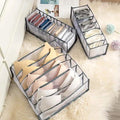 Foldable Underwear Storage Box Magic Mesh Transparent Plaid Fabric by DailySale