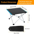 Folding Camping Table Aluminum Alloy Collapsible with Carry Bag by DailySale