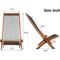 Folding Chairs Wooden Foldable Patio Chair by DailySale