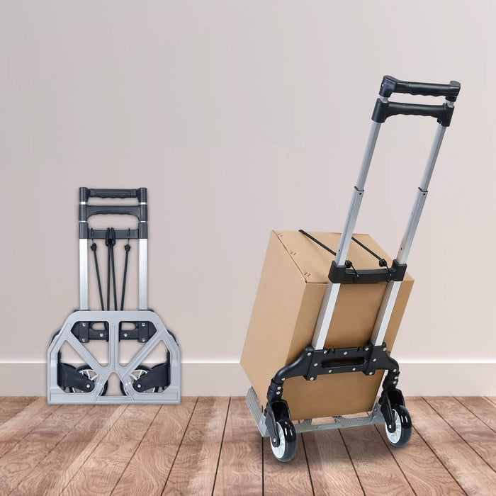 Folding Luggage Cart With Elastic Rope by DailySale