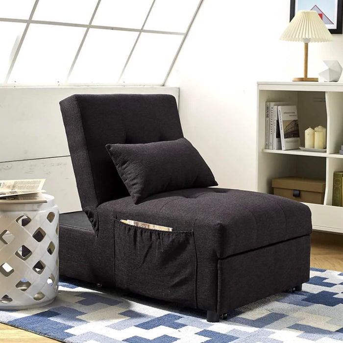 Folding Ottoman Sofa Bed Convertible Upholstered Daybed by DailySale
