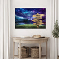 Football Field Family Names Sign by Tailored Canvases