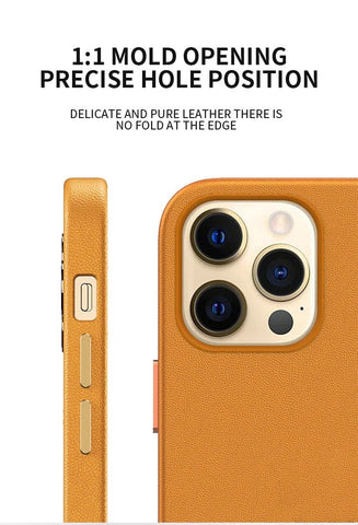 iPhone 13 Leather Case with MagSafe